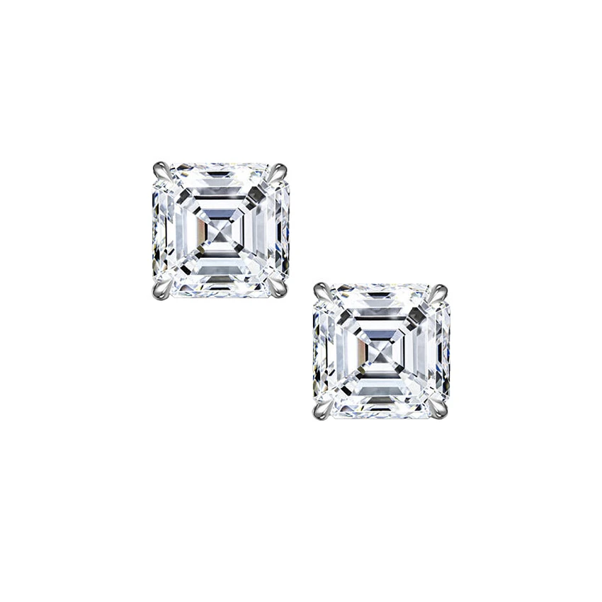 Серьги с бриллиантами 0,77/0,77 ct. F/VS1 "Lucky Number"
