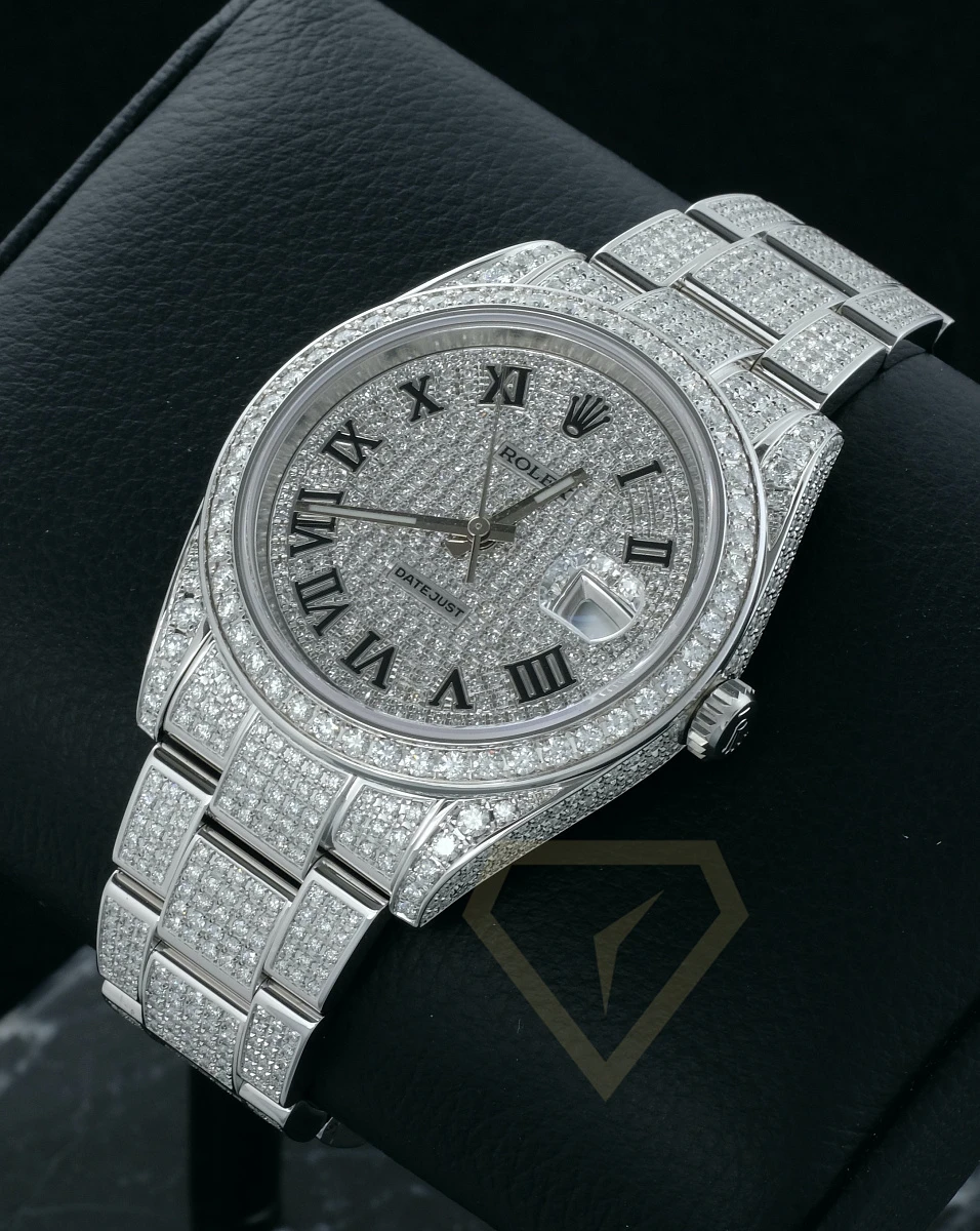 Купить элитные часы Rolex Datejust II Full Pave Iced Out Diamonds 126300: в наличии в Москве!