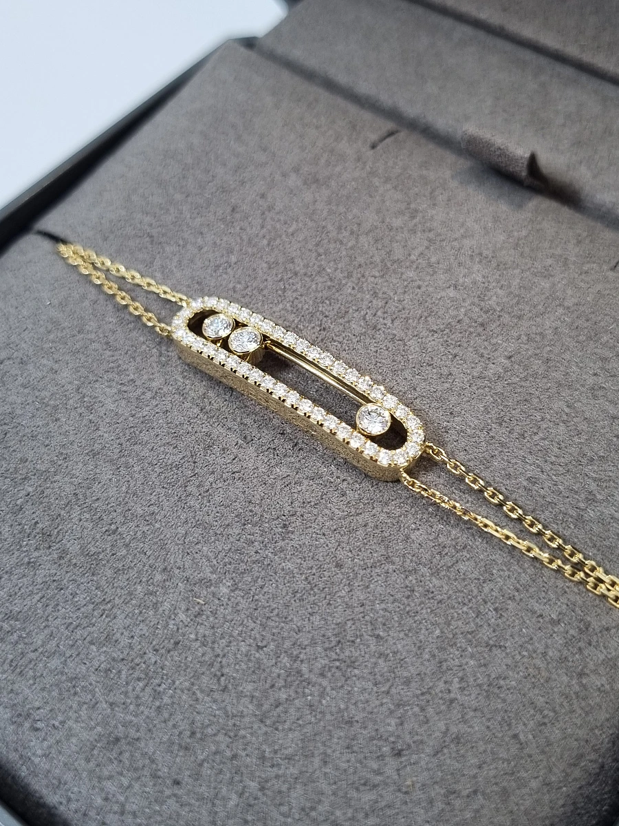 Купить украшение MESSIKA Move Classique Pavé YG  Move Classique Diamond Pavé Bracelet 03995: в наличии в Москве!