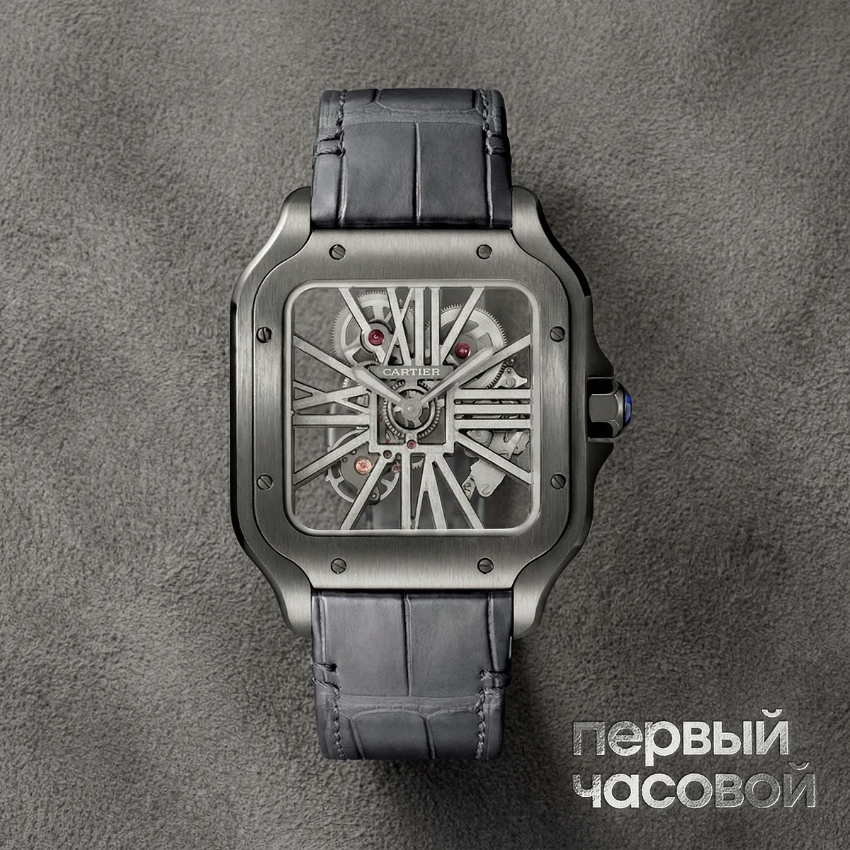 Купить элитные часы Cartier Santos De Cartier Skeleton WHSA0009: в наличии в Москве!