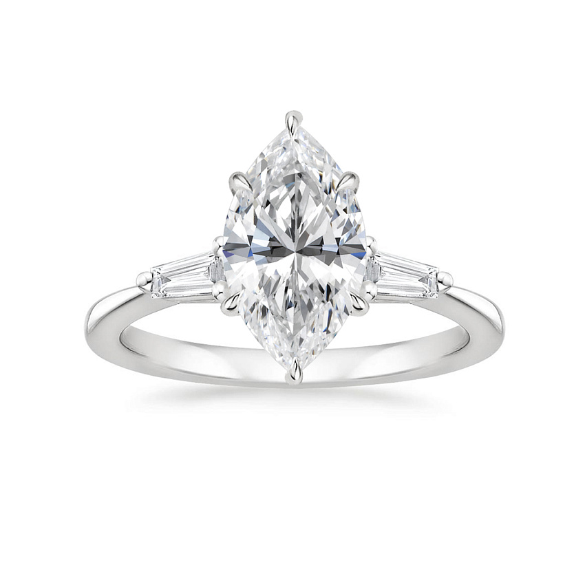 Кольцо с бриллиантом 5,85 ct. L,Faint Brown/VS2