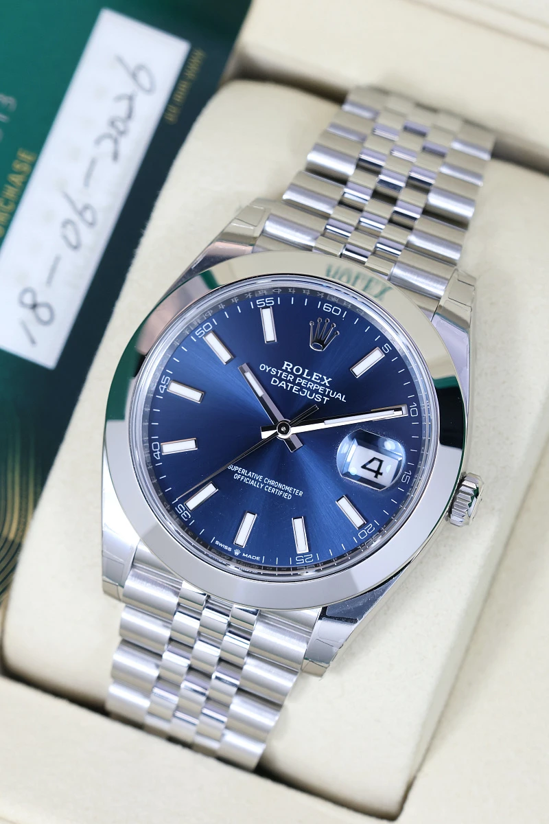 Купить элитные часы Rolex Oyster Perpetual Datejust 41 Mm Blue Sticks Jubilee 126300: в наличии в Москве!