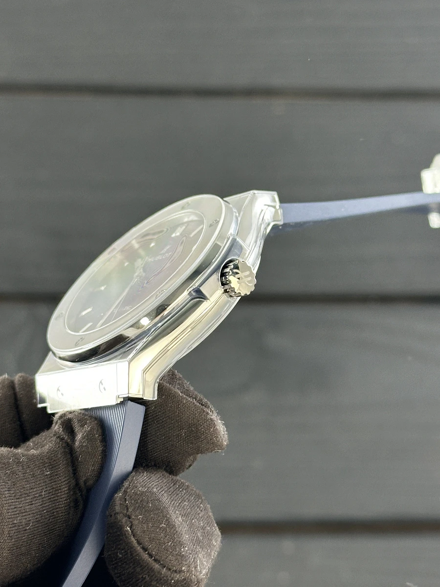 Купить элитные часы Hublot Fusion 45mm Blue Titanium Rubber  511.nx.7170.rx: в наличии в Москве!