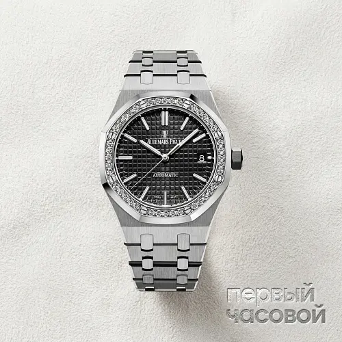 Royal Oak 37 mm Diamonds Black Dial