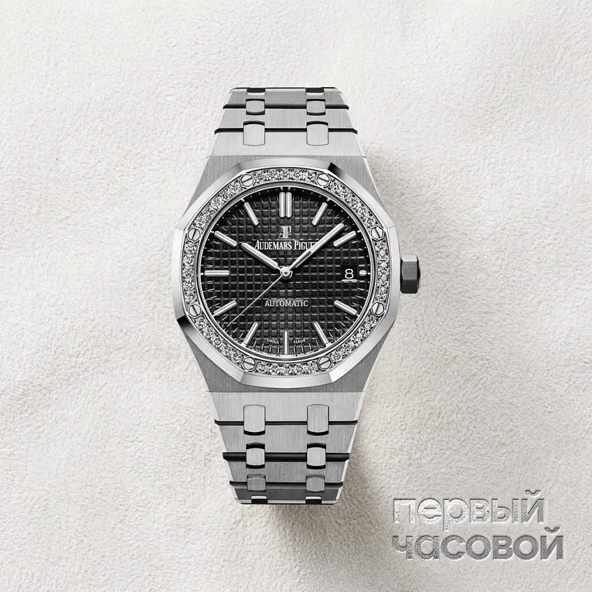 Royal Oak 37 mm Diamonds Black Dial
