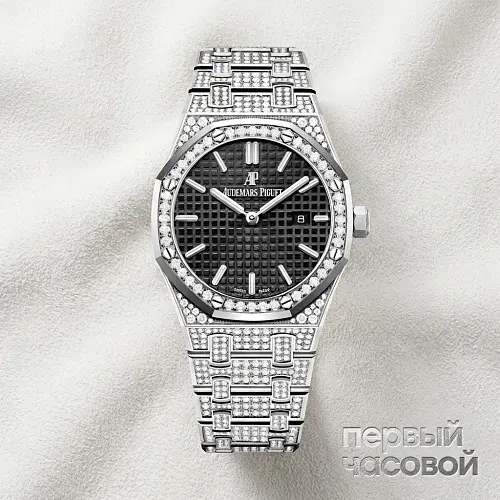 Royal Oak 33mm Quartz Steel Custom Diamonds
