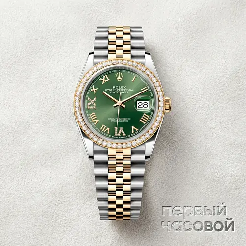 Datejust 36Mm Oystersteel Yellow Gold And Diamonds