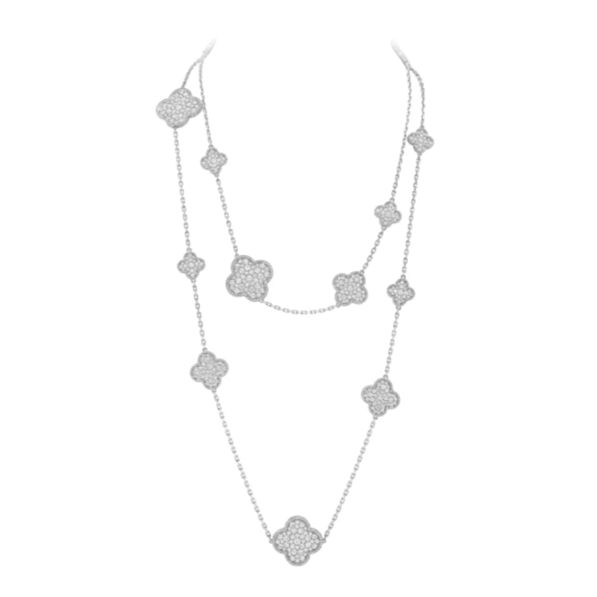 Купить украшение Van Cleef &amp; Arpels Magic Alhambra long necklace, 16 motifs VCARN9MO00: в наличии в Москве!