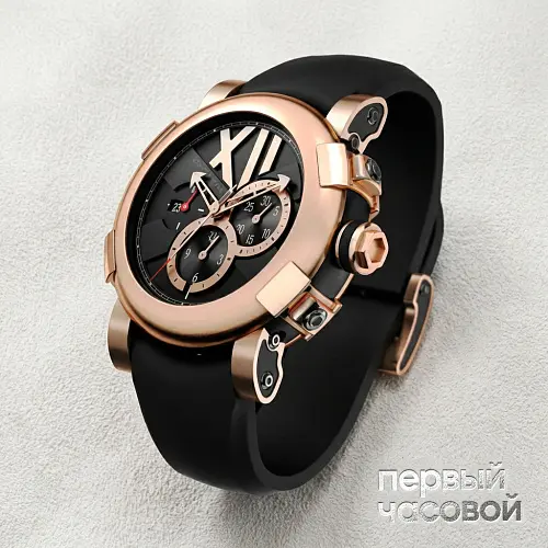 Titanic DNA Pink Gold/Black Chrono