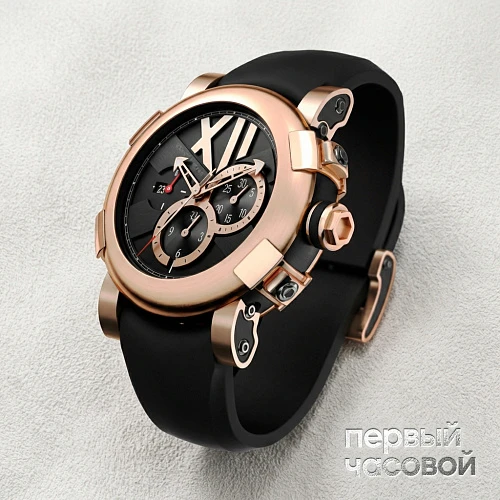 Titanic DNA Pink Gold/Black Chrono