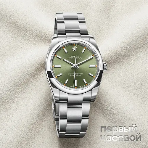 Oyster Perpetual 34mm Olive Dial