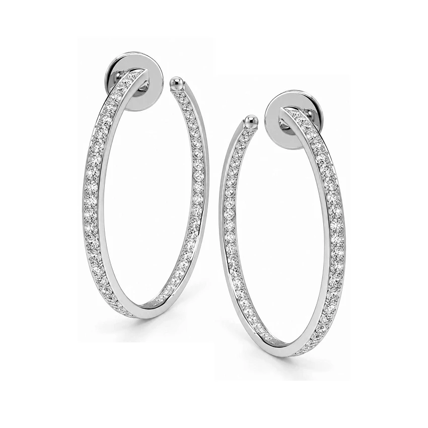 Серьги с бриллиантами 1,50 ct.