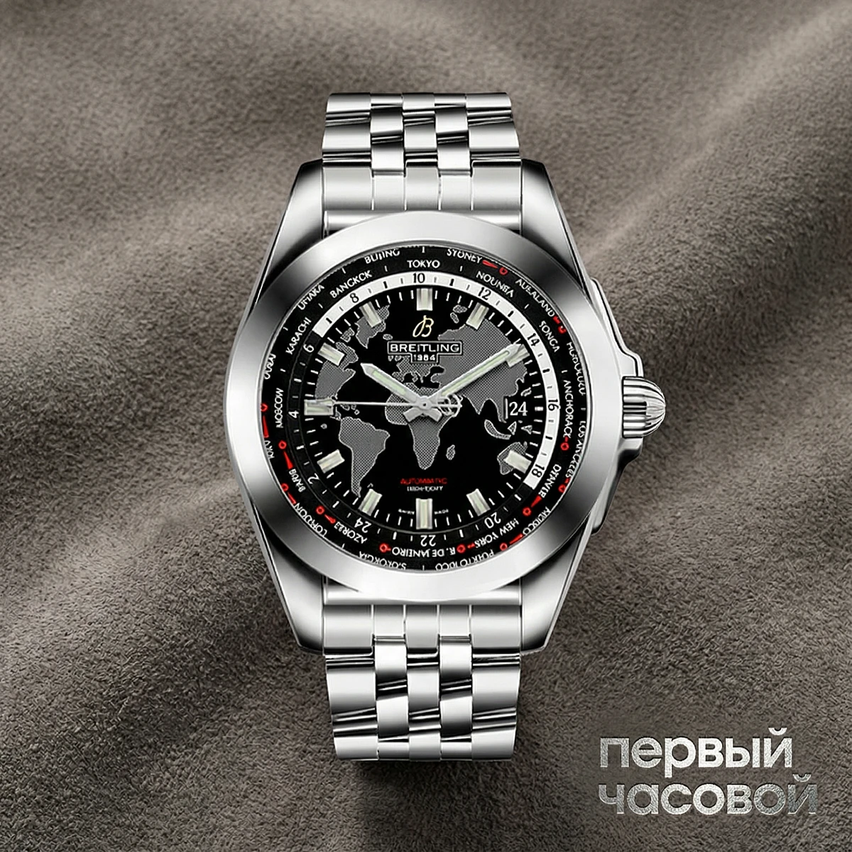 Купить элитные часы Breitling Galactic Unitime Sleekt WB3510U4/BD94/375A: в наличии в Москве!