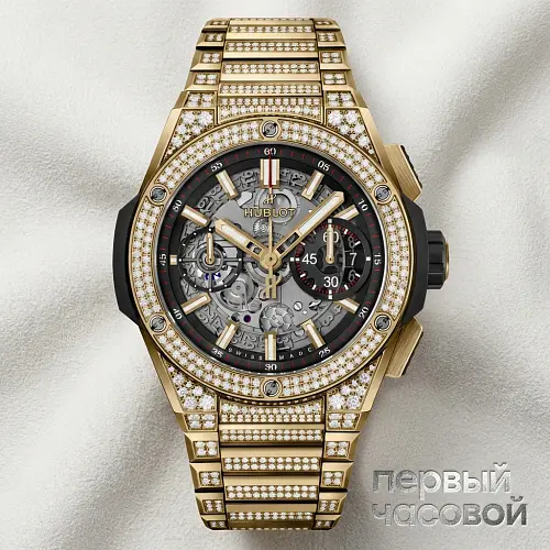 Big Bang Integral Yellow Gold Pave