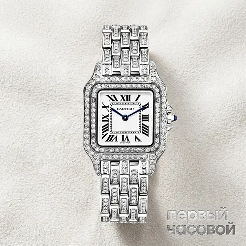 Medium Panthere De Cartier Custom Diamonds Full Pave