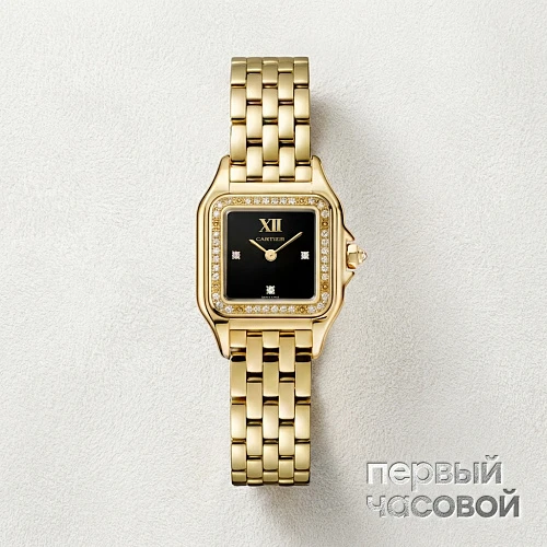 Panthere Small Yellow Gold Diamonds Onyx