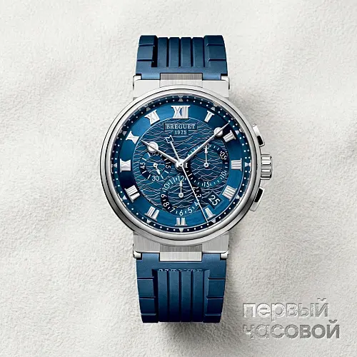 Marine Chronograph White Gold Blue Dial 2023