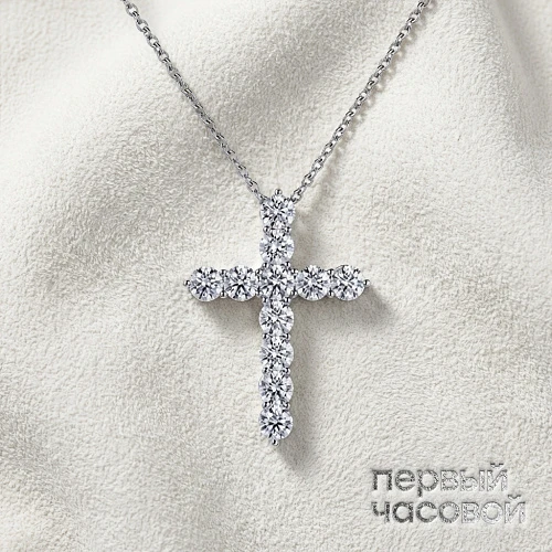 Крест с бриллиантами 1,25 ct.