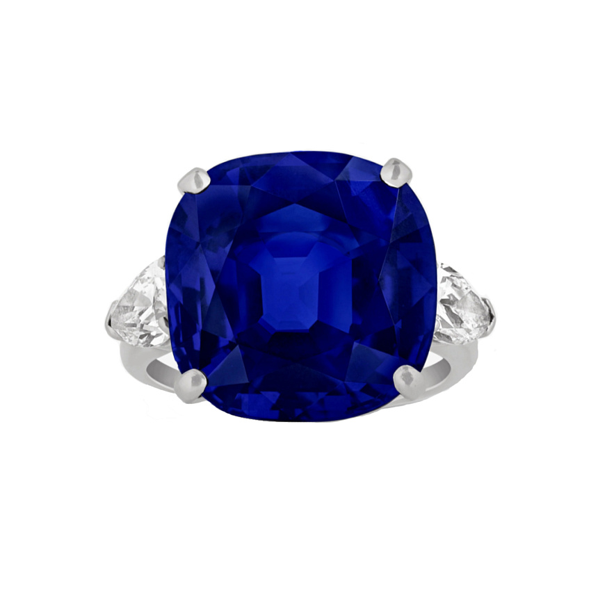 Кольцо с сапфиром 15,94 ct. &quot;Royal Blue&quot;