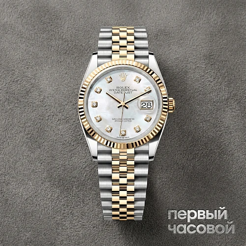 Datejust 36Mm Mother Of Pearl Dial Steel Yellow Gold
