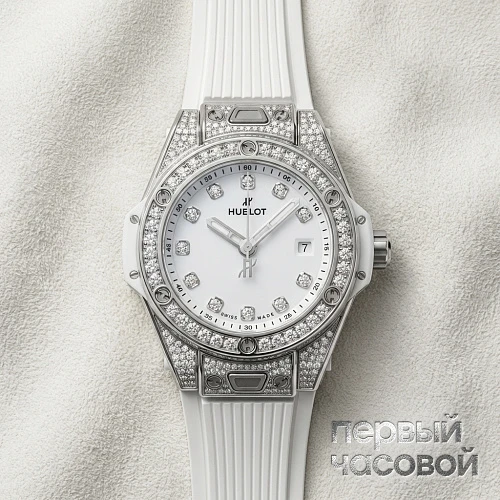 Big Bang One Click Steel White Pave
