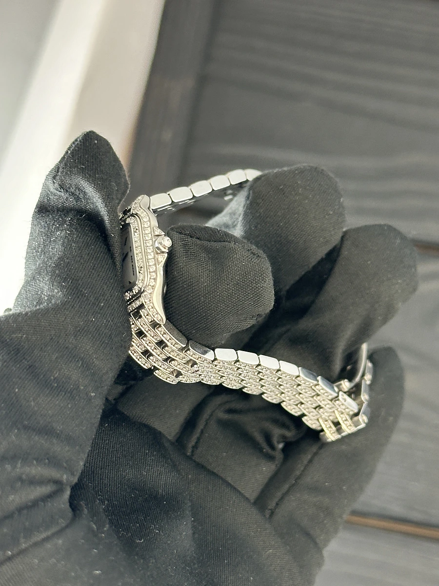 Купить элитные часы Cartier Mini Panthere de Cartier Custom Diamonds Full Pave WSPN0019 FIX: в наличии в Москве!