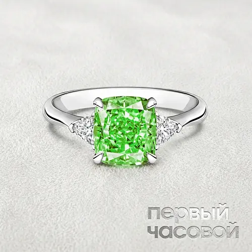 Кольцо с бриллиантом 3,01 ct. FLBGY/VS2