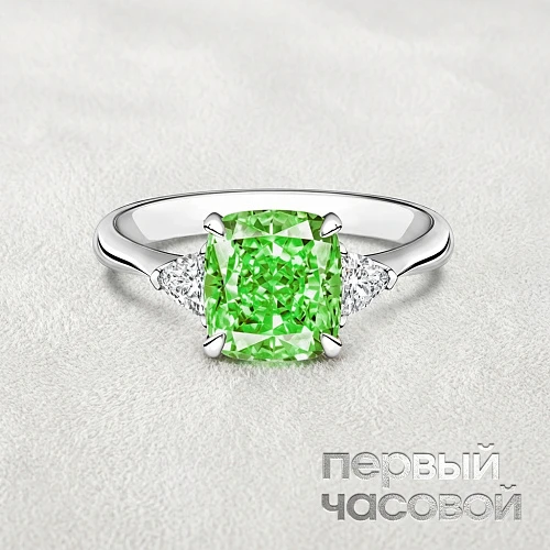 Кольцо с бриллиантом 3,01 ct. FLBGY/VS2