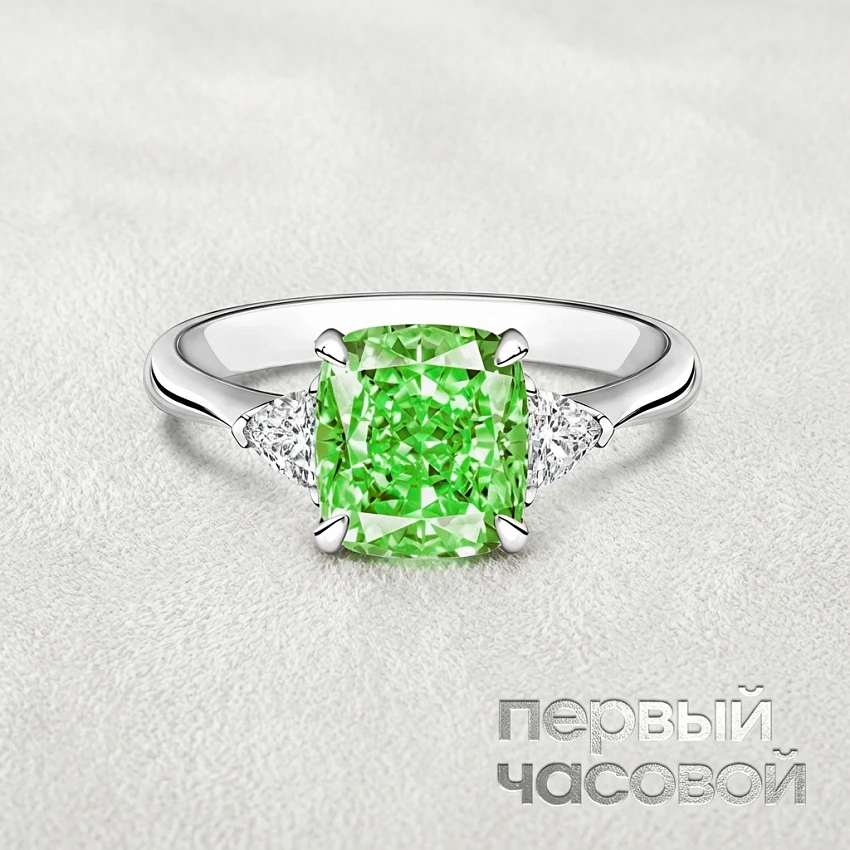 Кольцо с бриллиантом 3,01 ct. FLBGY/VS2