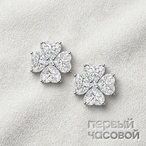 Серьги с бриллиантами 4,00 ct. H/VS2
