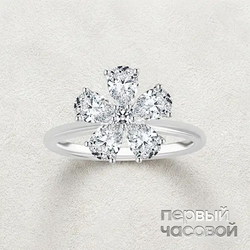 Кольцо c бриллиантами 3,53 ct. G/VS1