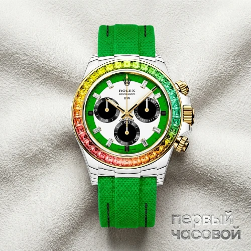 Rolex Daytona 40 Mm Rainbow Wild Green