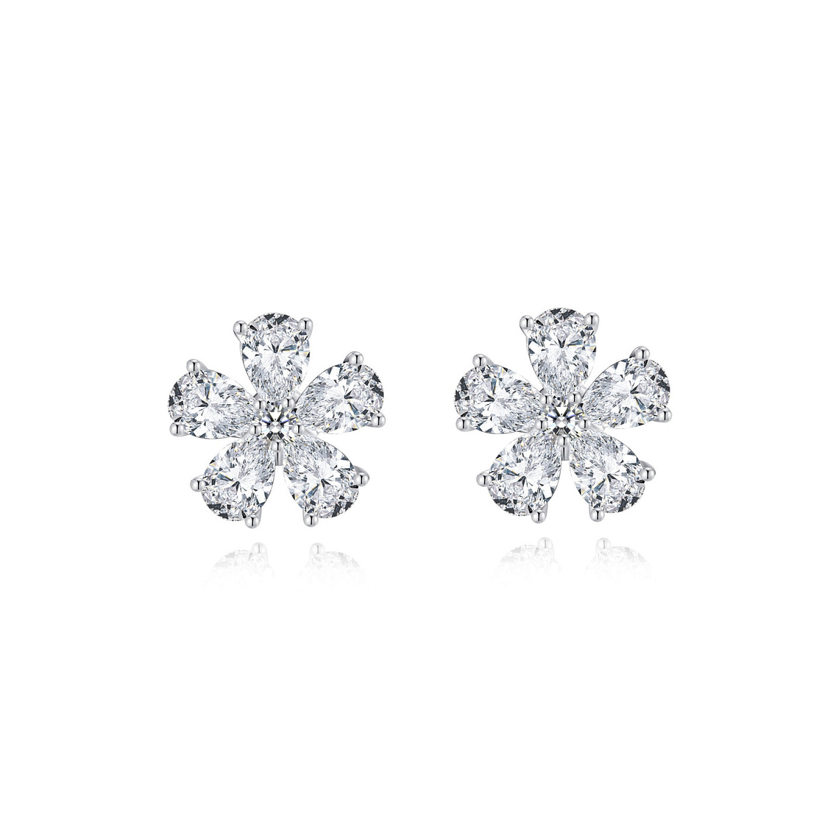 Studio jewelry Серьги с бриллиантами 3,03 ct. H/VS1