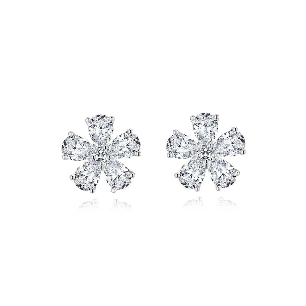 Studio jewelry Серьги с бриллиантами 3,03 ct. H/VS1