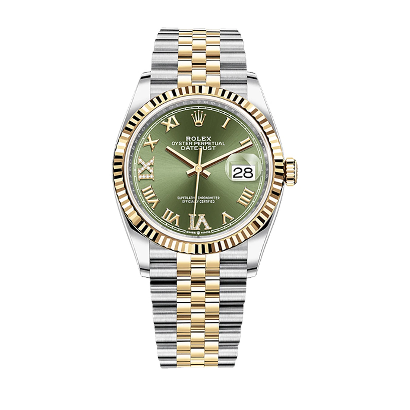 Купить элитные часы Rolex Oyster Perpetual Datejust 36 mm Rolesor Oystersteel and Yellow Gold 126233: в наличии в Москве!