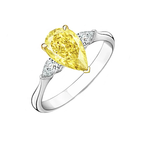 Кольцо 5,03 ct. U To V/VS1 (Pear Diamond)