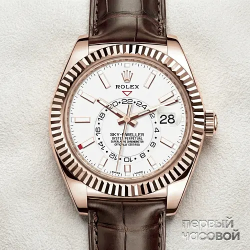Sky-Dweller Everose Gold White Dial