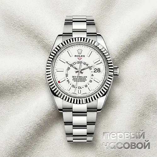 Sky-Dweller Steel White Dial