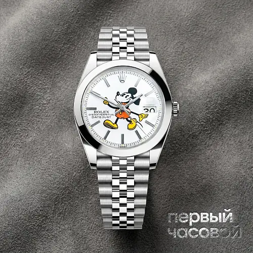 Oyster Perpetual Datejust 41 Mm Mickey Mouse Custom