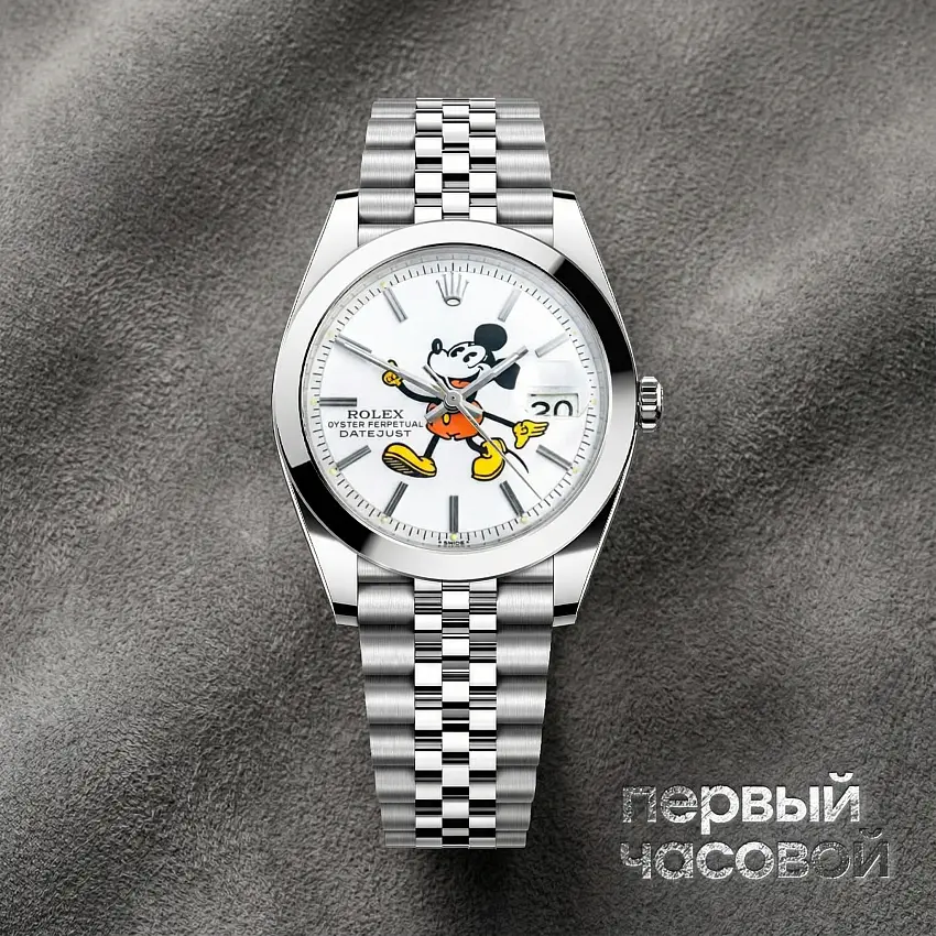 Oyster Perpetual Datejust 41 Mm Mickey Mouse Custom