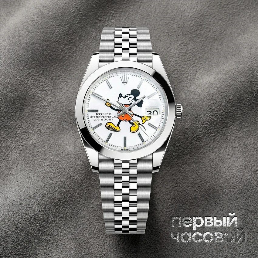 Oyster Perpetual Datejust 41 Mm Mickey Mouse Custom