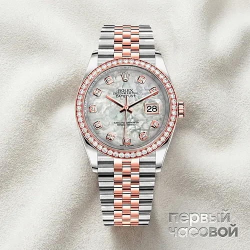 Oyster Perpetual Datejust 36 mm Oystersteel and Everose Gold