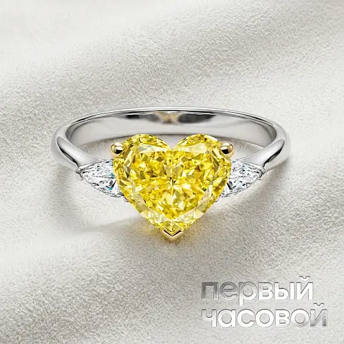 Кольцо с бриллиантом 5,01 ct. U To V Range/VS2