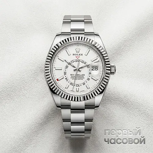 Sky-Dweller Steel White Dial