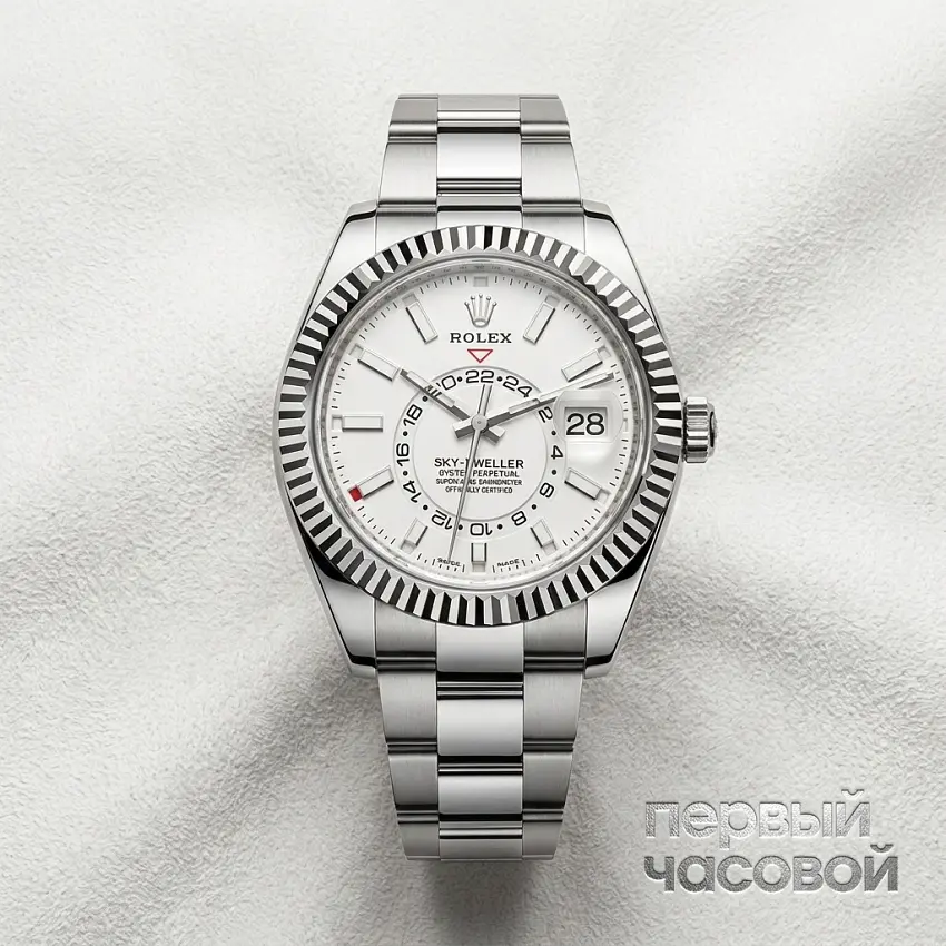 Sky-Dweller Steel White Dial