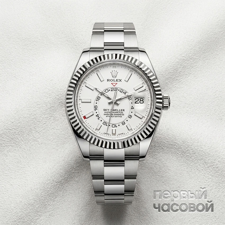Sky-Dweller Steel White Dial