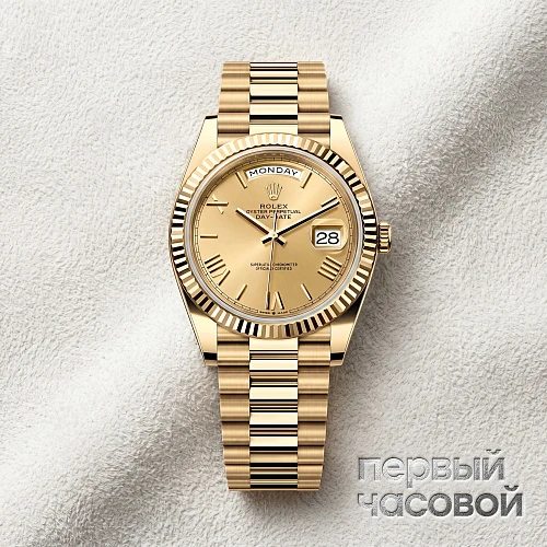 Day Date 40Mm Yellow Gold New Champagne Dial