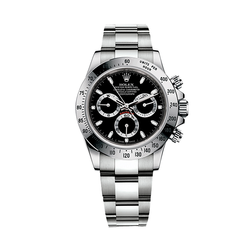 Cosmograph Daytona Steel Black Dial