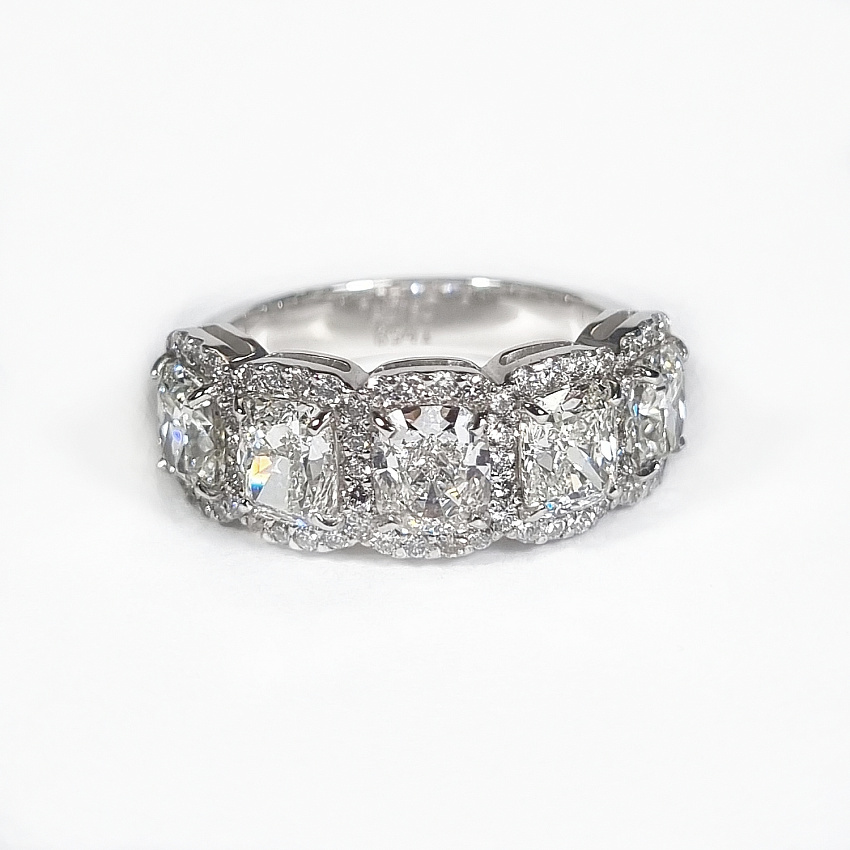 Кольцо с бриллиантами 3,5 ct. H-I/VS1