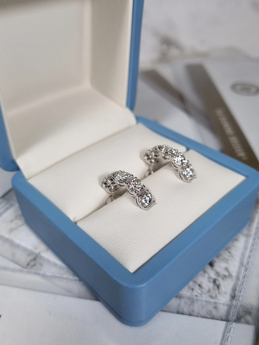 Купить украшение NO NAME Серьги с бриллиантами 5,00 ct. I/VS1 : в наличии в Москве!